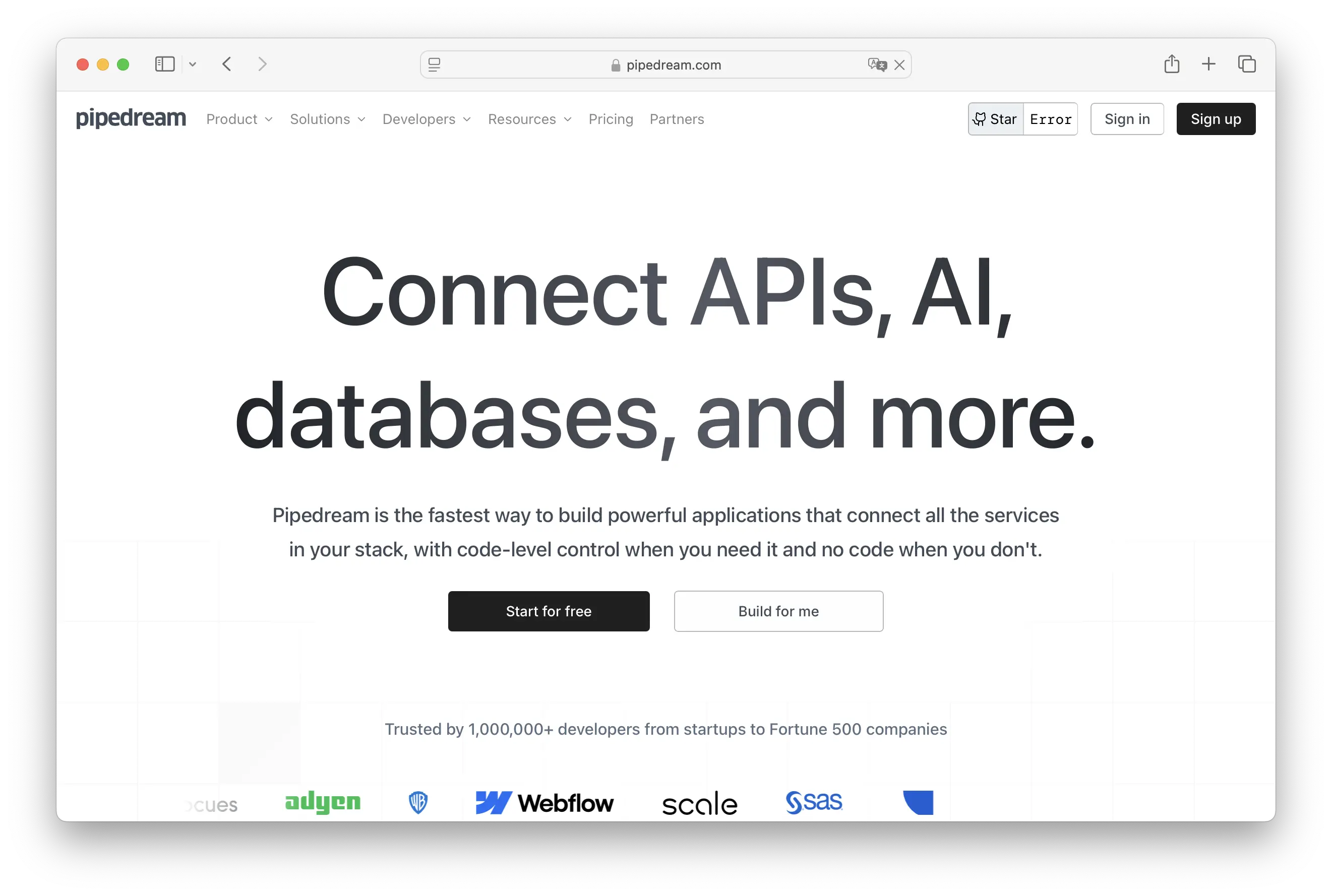 Pipedream Dashboard